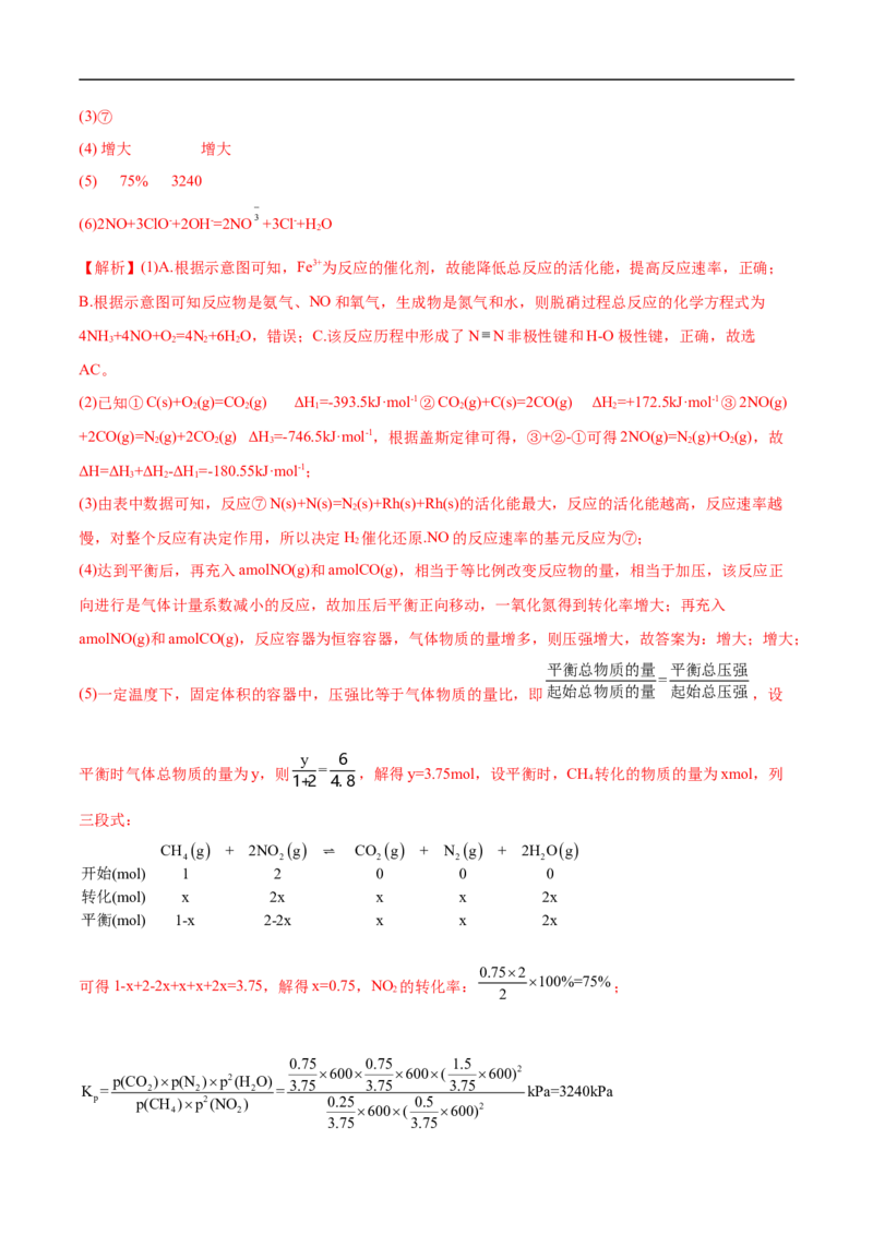 专题14化学反应原理综合题-2022年高考真题和模拟题化学分专题训练（教师版含解析）_05高考化学_2024年新高考资料_1.2024一轮复习_赠2022年高考化学真题与模拟题分类训练