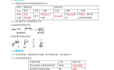 专题02化学实验基本操作与安全-实验攻略备战2024年高考化学实验常考知识点全突破（解析版）_05高考化学_新高考复习资料_2024年新高考资料_❤专项复习资料_教师版（含答案解析）