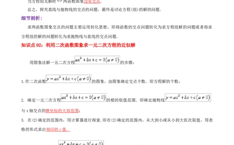 专题04二次函数与一元二次方程综合题（解析版）_初中数学人教版_9上-初中数学人教版_07专项讲练_培优方案九年级数学上册章节重点复习考点讲义（人教版）