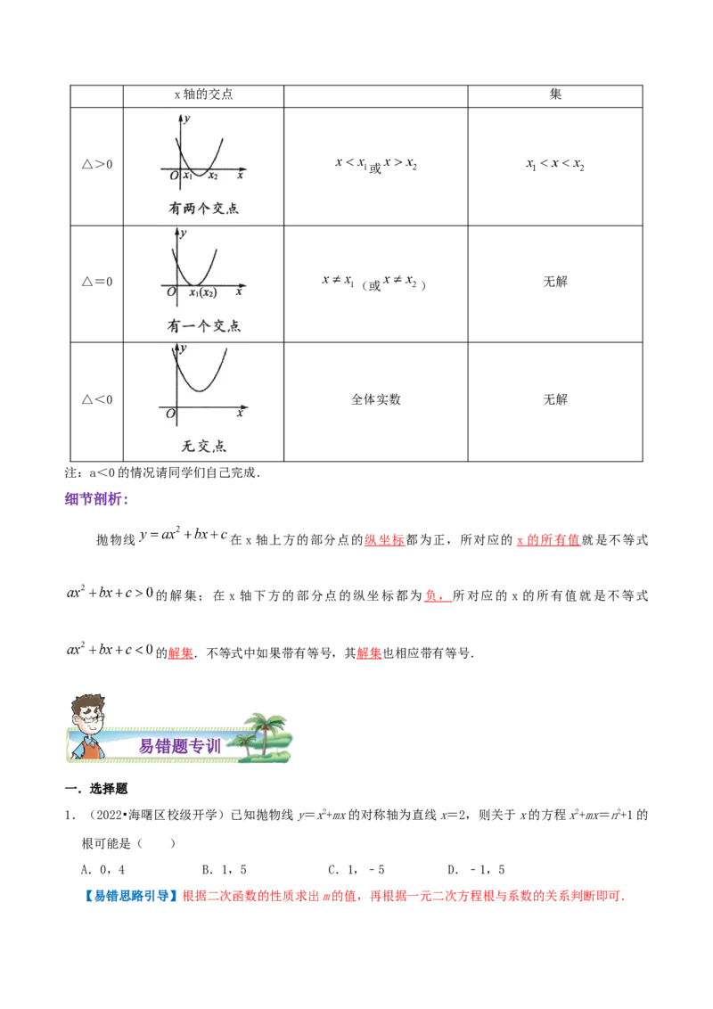 专题04二次函数与一元二次方程综合题（解析版）_初中数学人教版_9上-初中数学人教版_07专项讲练_培优方案九年级数学上册章节重点复习考点讲义（人教版）