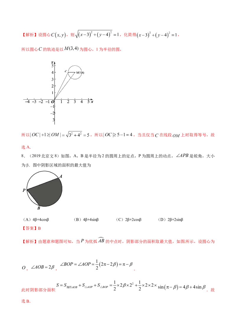 考向31直线和圆（重点）-备战2023年高考数学一轮复习考点微专题（全国通用）（解析版）_2.2025数学总复习_赠品通用版（老高考）复习资料_一轮复习