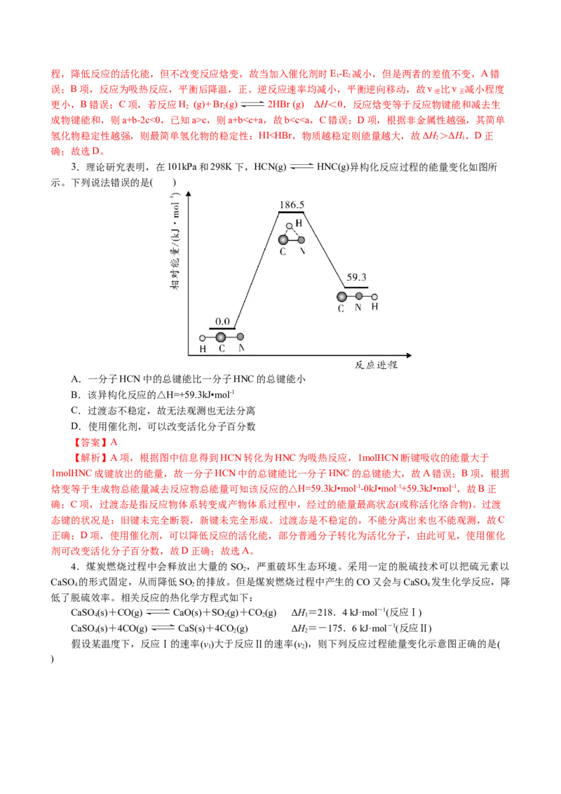 专题06化学反应与能量(讲义)(解析版)_05高考化学_2024年新高考资料_2.2024二轮复习_2024年高考化学二轮复习讲练测（新教材新高考）