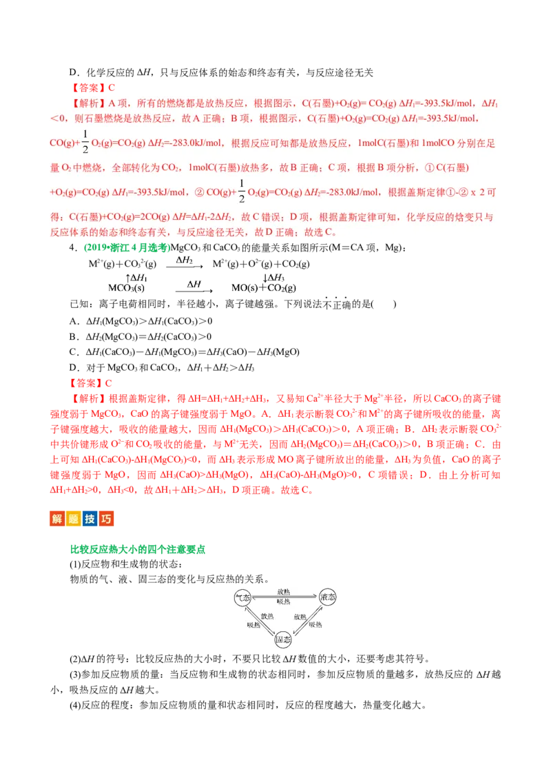 专题06化学反应与能量(讲义)(解析版)_05高考化学_2024年新高考资料_2.2024二轮复习_2024年高考化学二轮复习讲练测（新教材新高考）