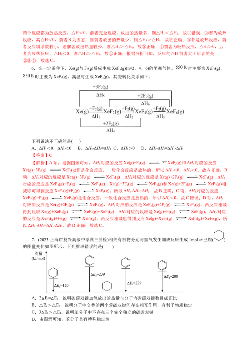 专题06化学反应与能量(讲义)(解析版)_05高考化学_2024年新高考资料_2.2024二轮复习_2024年高考化学二轮复习讲练测（新教材新高考）