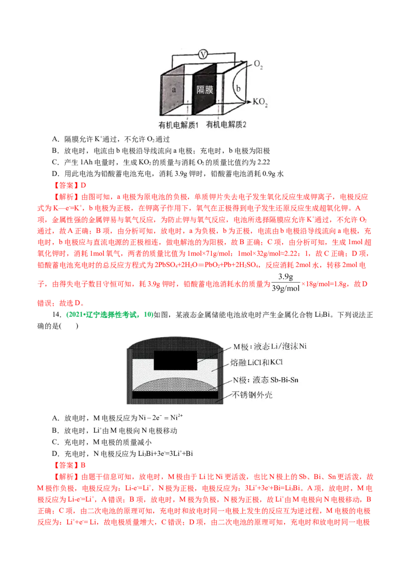 专题06化学反应与能量(讲义)(解析版)_05高考化学_2024年新高考资料_2.2024二轮复习_2024年高考化学二轮复习讲练测（新教材新高考）