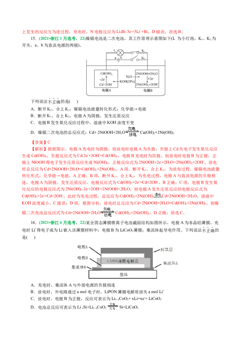专题06化学反应与能量(讲义)(解析版)_05高考化学_2024年新高考资料_2.2024二轮复习_2024年高考化学二轮复习讲练测（新教材新高考）