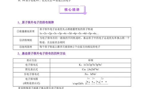 专题12大题突破&mdash;&mdash;物质结构与性质综合（讲义）（原卷版）_05高考化学_2025年新高考资料_二轮复习_上好课2025年高考化学二轮复习讲练测（新高考通用）3379109