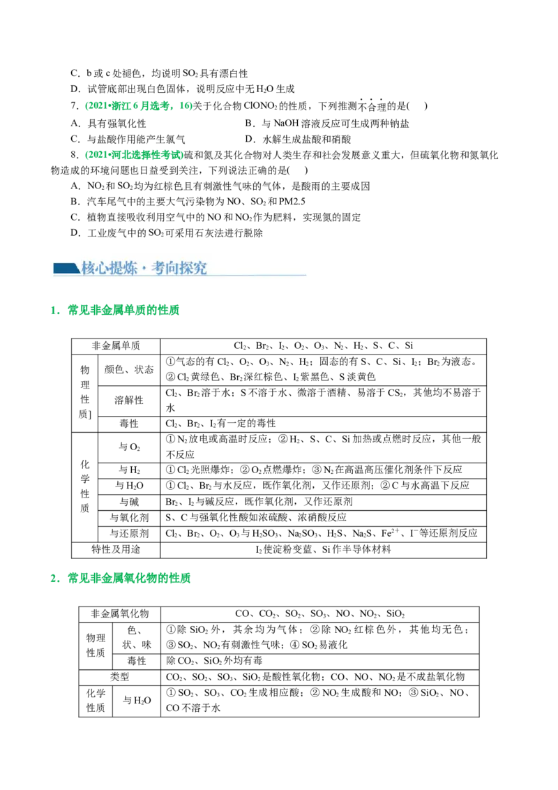 专题05元素及其化合物的性质与应用(讲义)(原卷版)_05高考化学_新高考复习资料_2024年新高考资料_二轮复习资料_2024年高考化学二轮复习讲练测（新教材新高考）