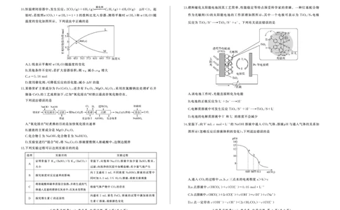 23届高三化学试卷（二轮1）（重庆卷）公众号：一枚试卷君_05高考化学_高考模拟题_新高考_百师联盟2023届高三二轮复习联考（一）重庆卷化学