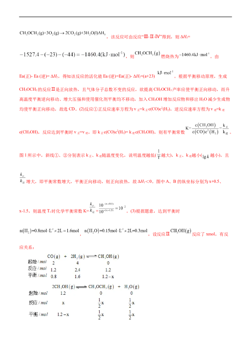 专题09化学反应速率与化学平衡（练）（解析版）_05高考化学_通用版（老高考）复习资料_2023年复习资料_二轮复习_2023年高考化学二轮复习讲练测（全国通用）