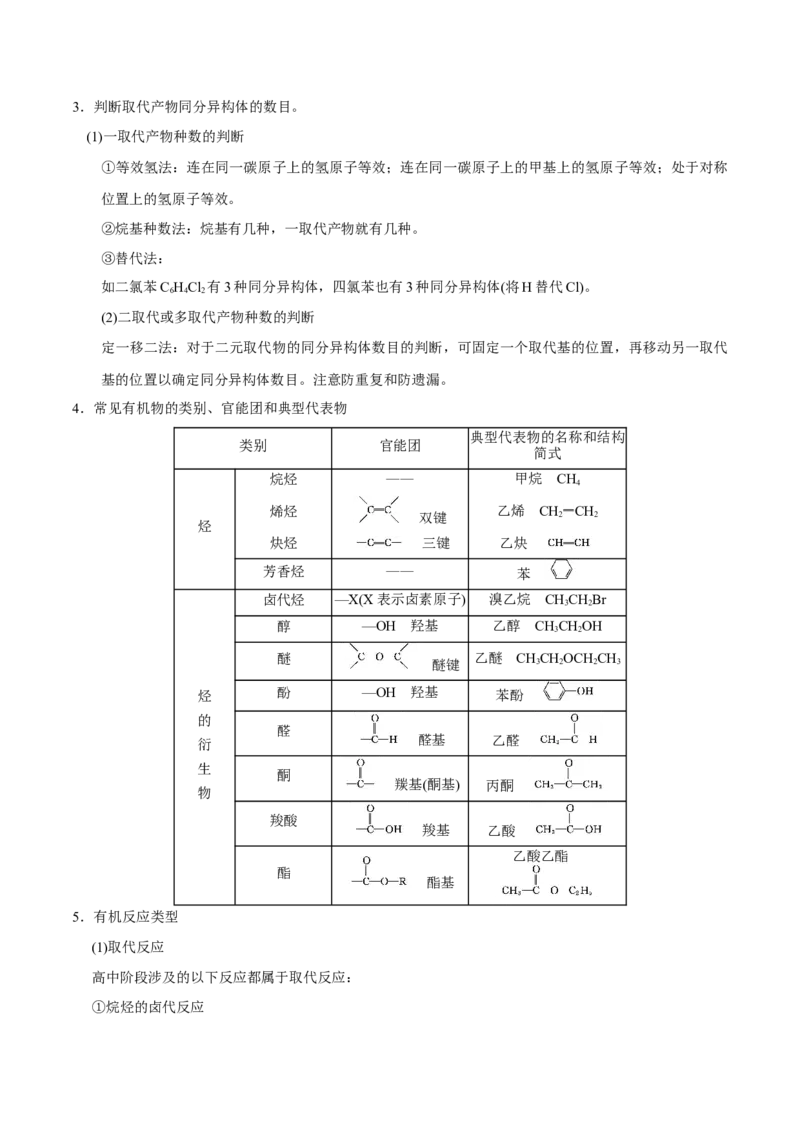 专题09常见有机物及其应用&mdash;&mdash;备战2021年高考化学纠错笔记（学生版）_05高考化学_新高考复习资料_2023年新高考资料_一轮复习_2023年新高考大一轮复习讲义