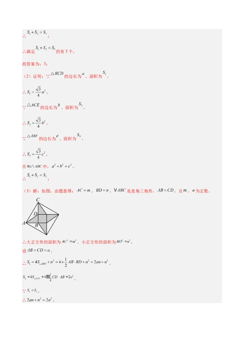 专题06利用勾股定理解决与面积有关问题的四类综合题型（压轴题专项训练）（解析版）_初中数学人教版_八年级数学下册_保存转存之后查看(1)_2026春季新版-持续更新中_第二套-知