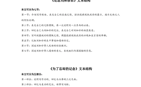 第二单元（知识清单）-（统编版选择性必修中册）_高语_高中语文_选择性必修中册_知识清单