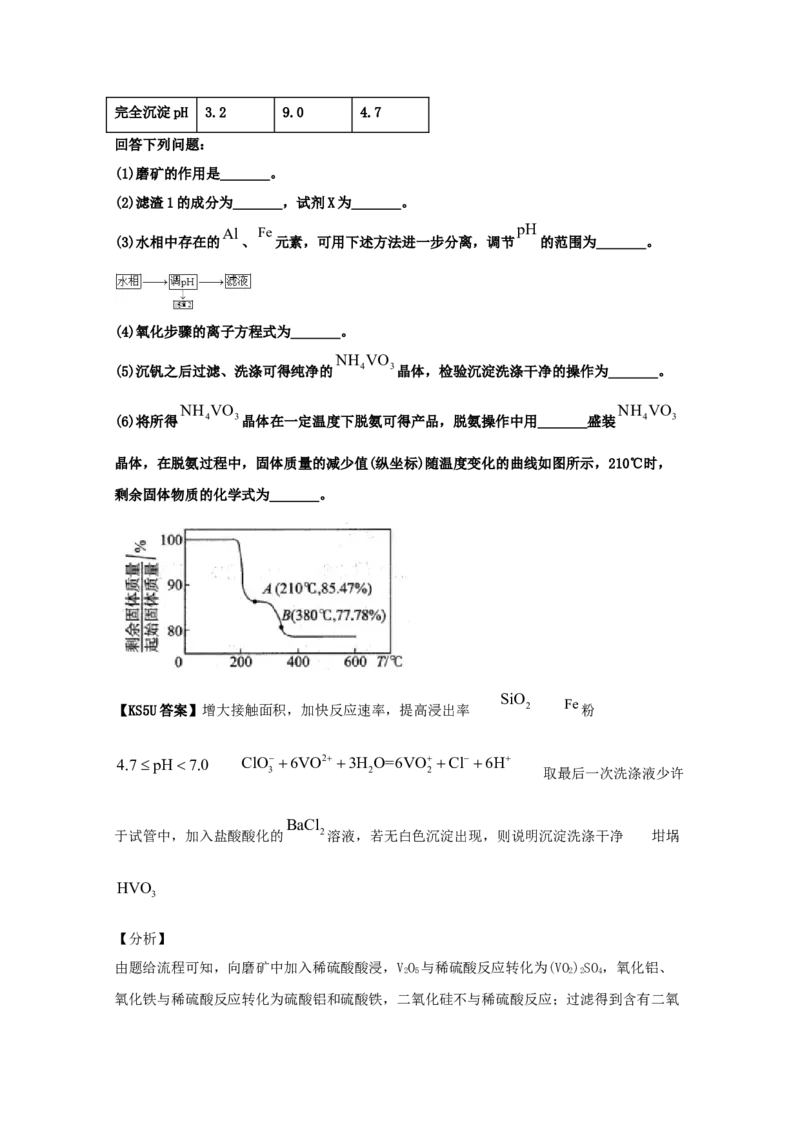 专题14沉淀溶解平衡（教师版含解析）2021年高考化学真题和模拟题分类汇编_05高考化学_新高考复习资料_2023年新高考资料_一轮复习_2023年新高考大一轮复习讲义