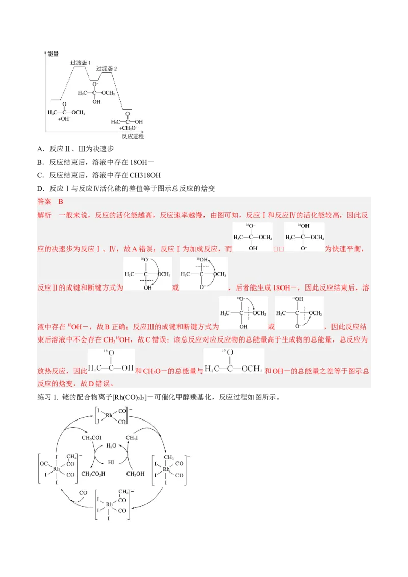 专项11催化剂、物质转化循环图-2023届高考化学二轮复习知识清单与专项练习（新高考专用）（解析版）_05高考化学_新高考复习资料_2023年新高考资料_二轮复习_选择题