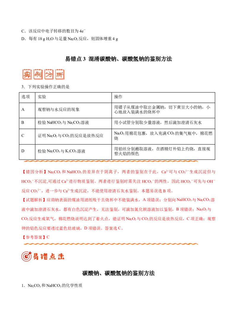 专题08常见无机物及其应用&mdash;&mdash;备战2021年高考化学纠错笔记（学生版）_05高考化学_新高考复习资料_2023年新高考资料_一轮复习_2023年新高考大一轮复习讲义