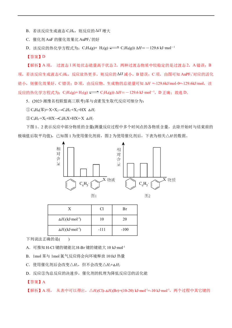 专题08化学反应与能量变化（练）（解析版）_05高考化学_通用版（老高考）复习资料_2023年复习资料_二轮复习_2023年高考化学二轮复习讲练测（全国通用）