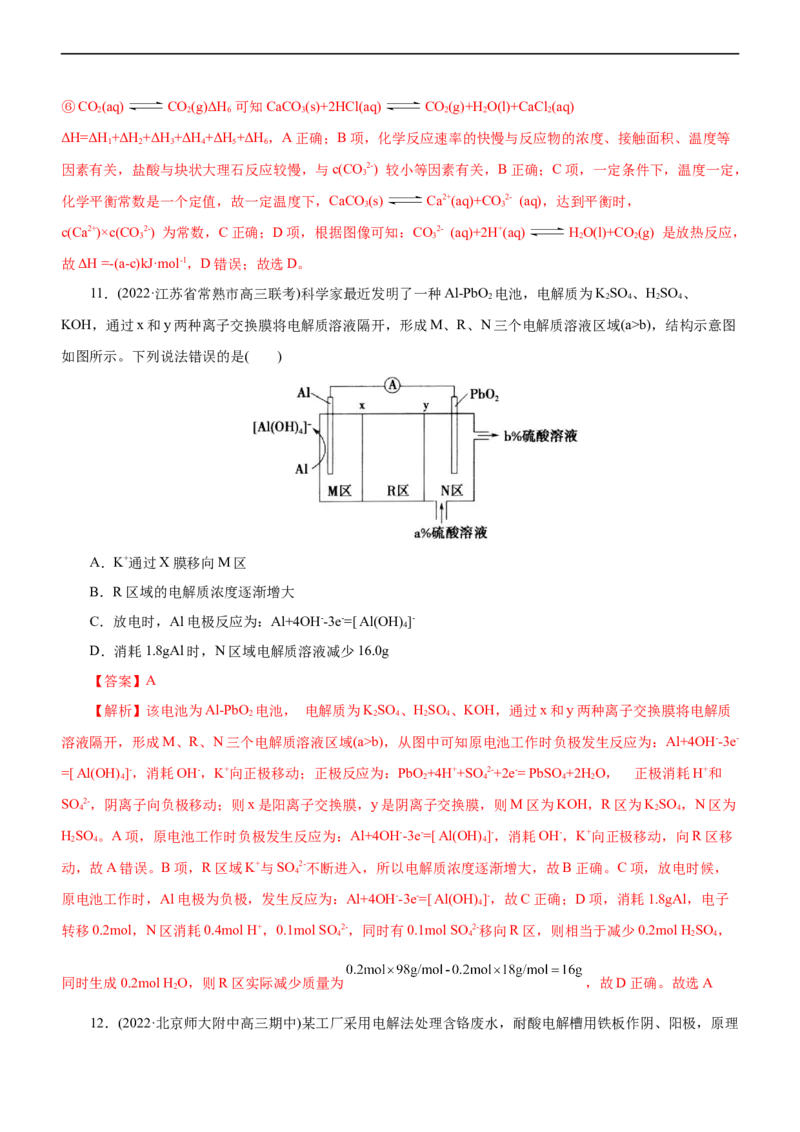 专题08化学反应与能量变化（练）（解析版）_05高考化学_通用版（老高考）复习资料_2023年复习资料_二轮复习_2023年高考化学二轮复习讲练测（全国通用）