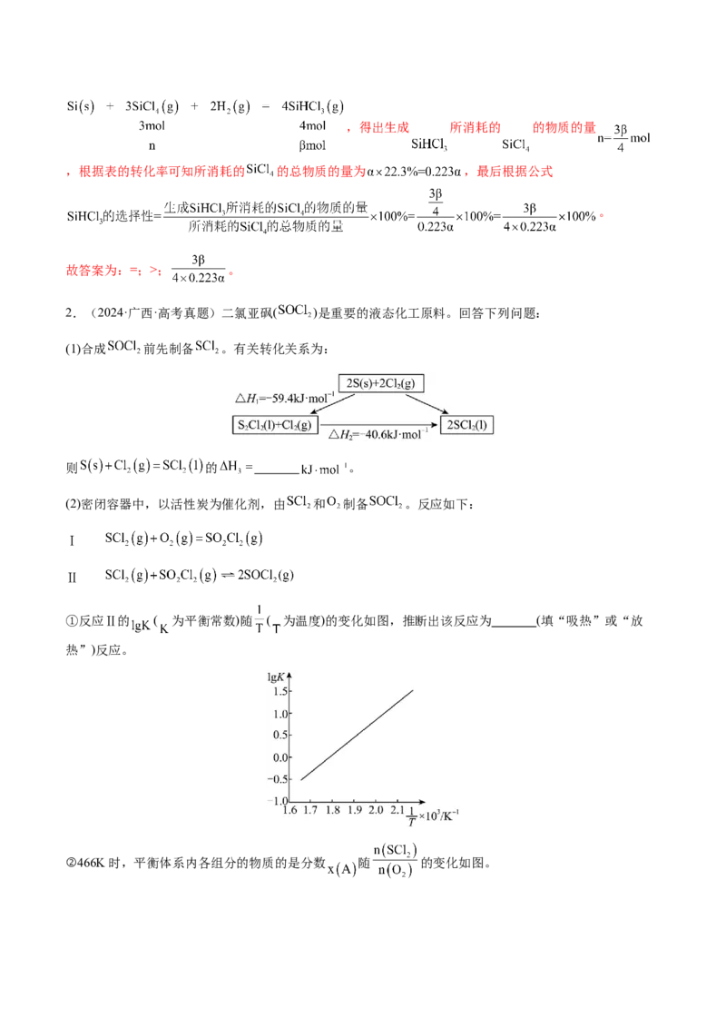 专题28化学反应原理综合题（解析版）-备战2025年高考化学二轮&middot;突破提升专题复习讲义（新高考通用）_05高考化学_2025年新高考资料_二轮复习_01高考语文等多个文件
