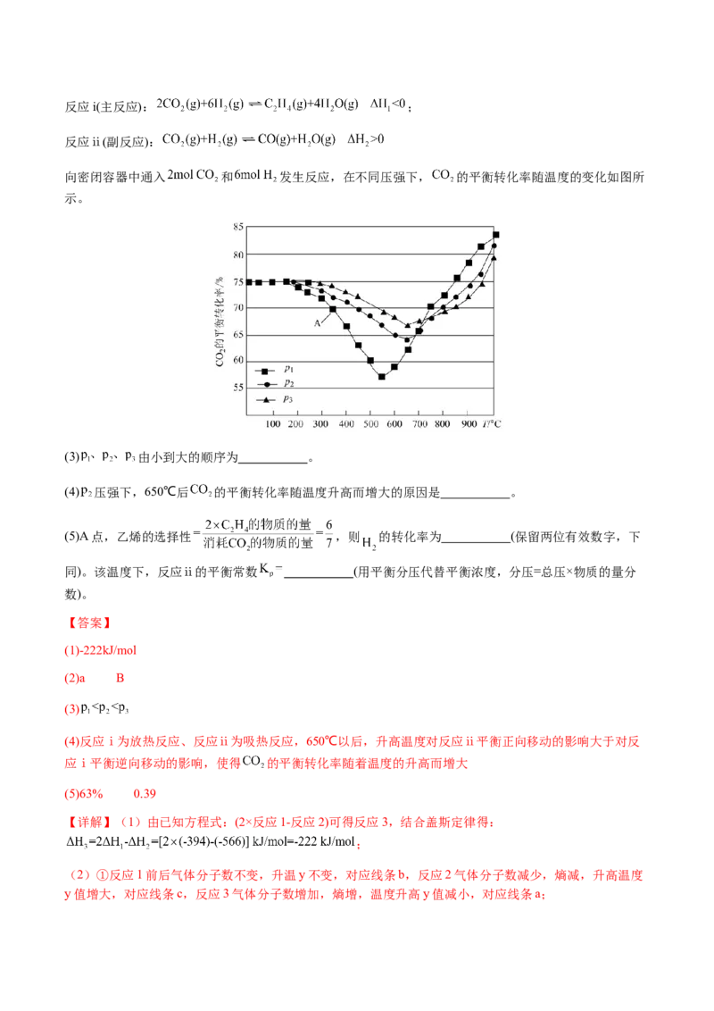 专题28化学反应原理综合题（解析版）-备战2025年高考化学二轮&middot;突破提升专题复习讲义（新高考通用）_05高考化学_2025年新高考资料_二轮复习_01高考语文等多个文件