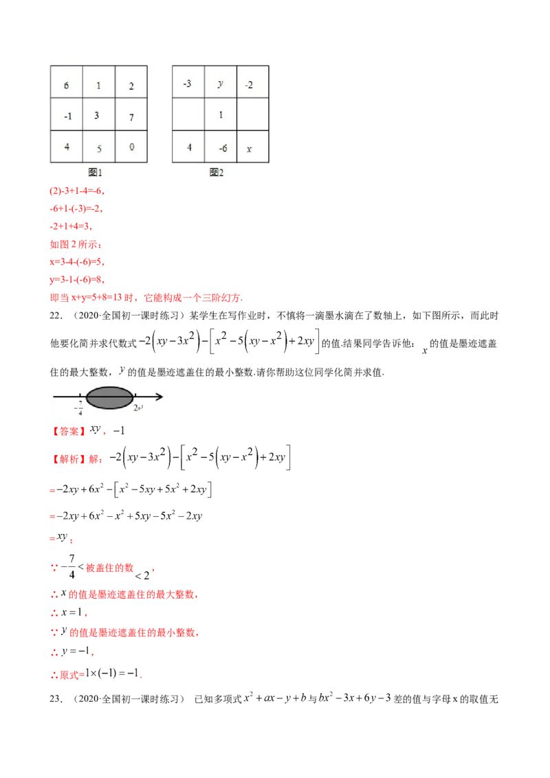 期中考试冲刺卷一（解析版）（人教版）_初中数学人教版_7上-初中数学人教版_7上-初中数学人教版（旧版）赠送_06习题试卷_3期中试卷_期中考试冲刺卷3份
