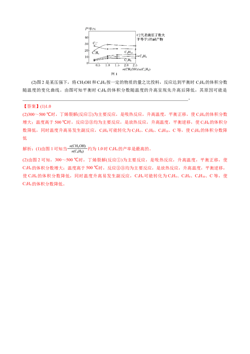 模板03平衡图像原因解释(解析版)_05高考化学_2025年新高考资料_二轮复习_2025年高考化学答题技巧与模板构建338868722_第二部分主观题突破_化学反应原理