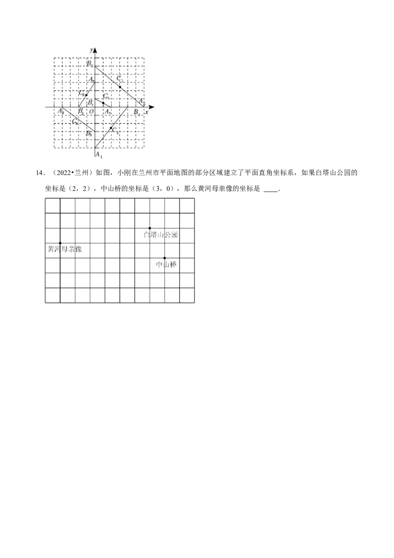 第七章平面直角坐标系考点整合数学思想渗透及2022中考真题链接（原卷版）_初中数学人教版_7下-初中数学人教版_7下-初中数学人教版（旧版）赠送_07专项讲练