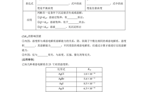 大单元四　第十二章　第57讲　难溶电解质的沉淀溶解平衡_05高考化学_2025年新高考资料_一轮复习_2025大一轮复习讲义+课件（完结）_2025大一轮复习讲义化学学生用书Word版文档全书