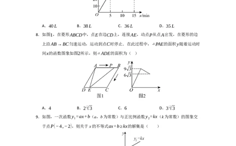 第19章一次函数能力提升测试卷（学生版）_初中数学_八年级数学下册（人教版）_知识解读与题型专练-V14_2025版