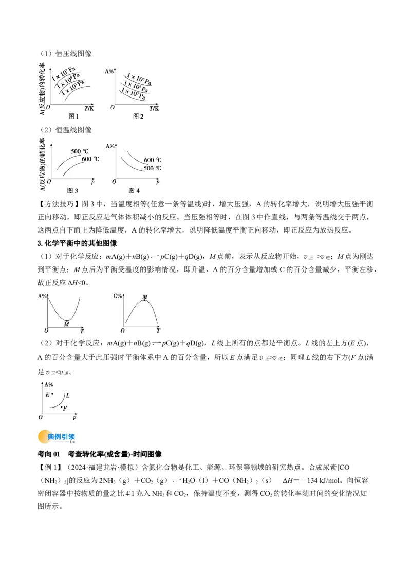 微考点化学反应速率与化学平衡图像（核心考点精讲精练）-备战2025年高考化学一轮复习考点帮（新高考通用）（原卷版）_05高考化学_2025年新高考资料_一轮复习