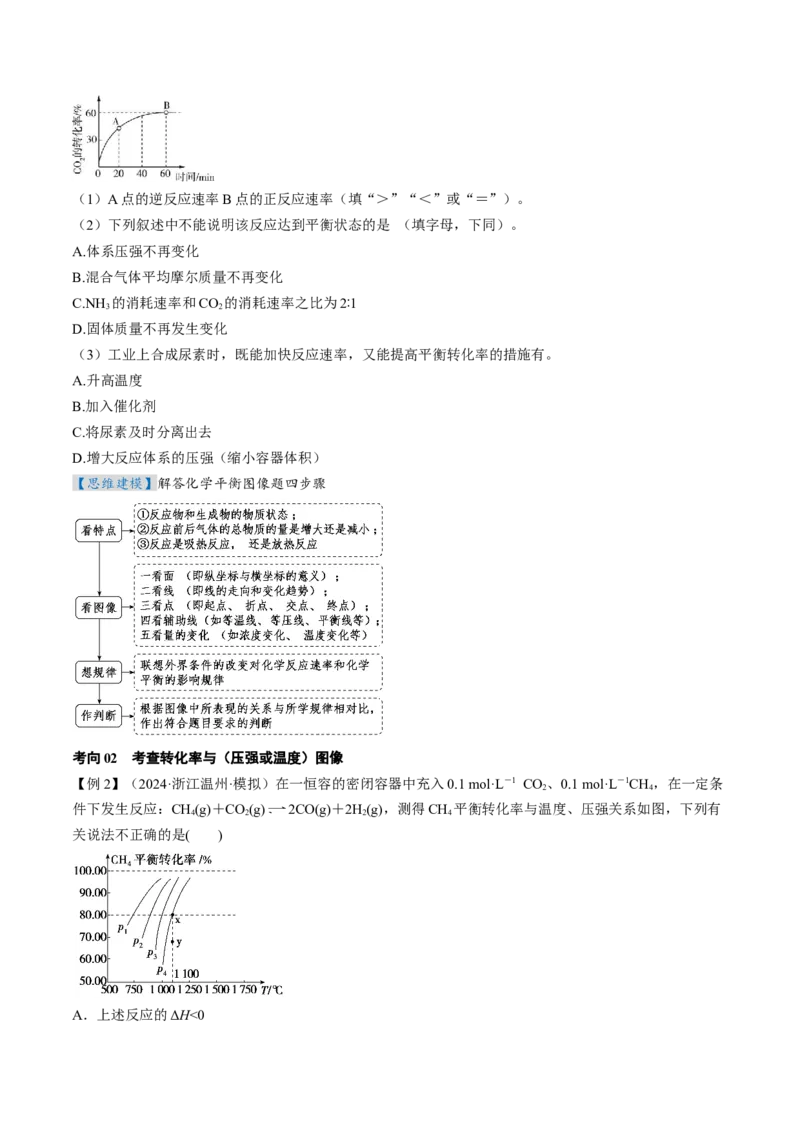 微考点化学反应速率与化学平衡图像（核心考点精讲精练）-备战2025年高考化学一轮复习考点帮（新高考通用）（原卷版）_05高考化学_2025年新高考资料_一轮复习