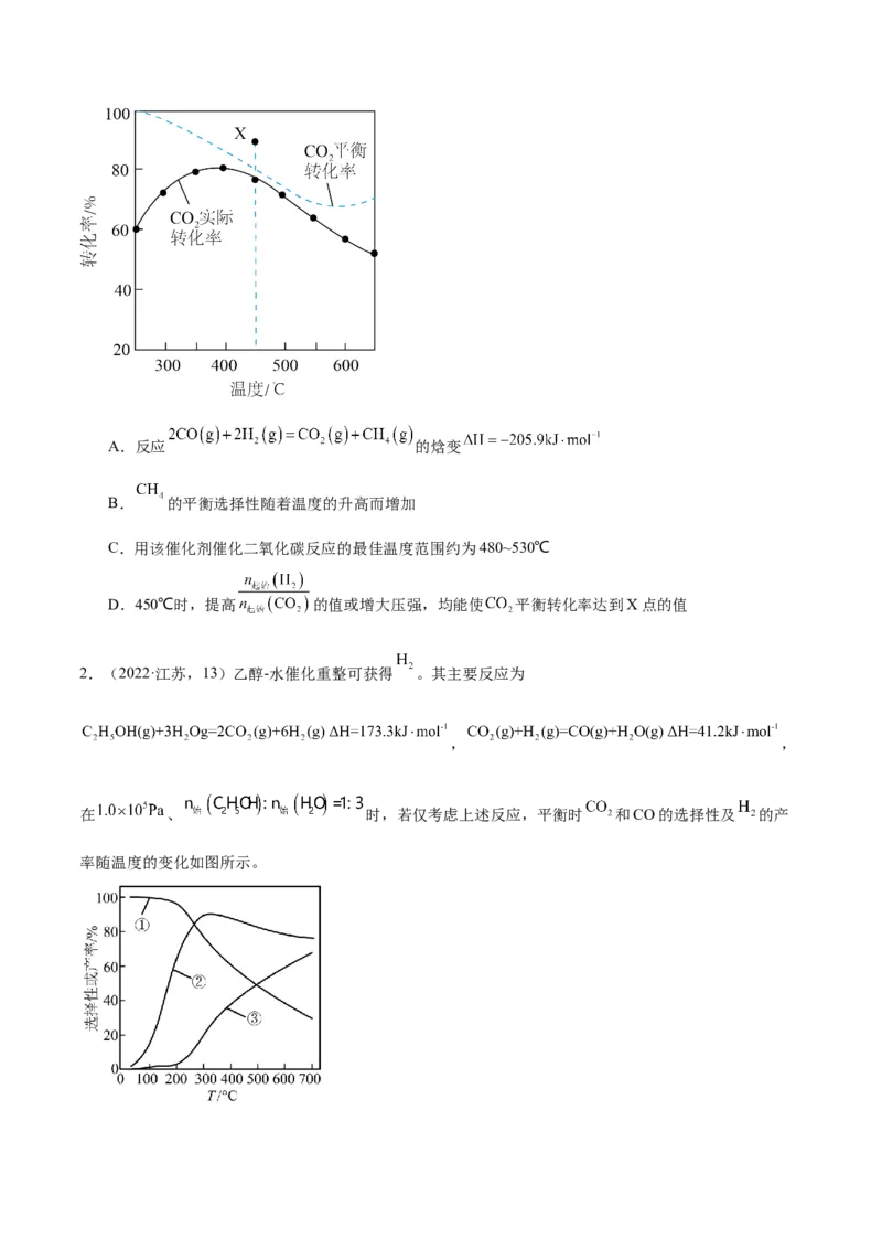 押江苏卷第13题化学反应速率与化学平衡（原卷版）_05高考化学_2024年新高考资料_5.2024三轮冲刺_备战2024年高考化学临考题号押题（江苏专用）322863014