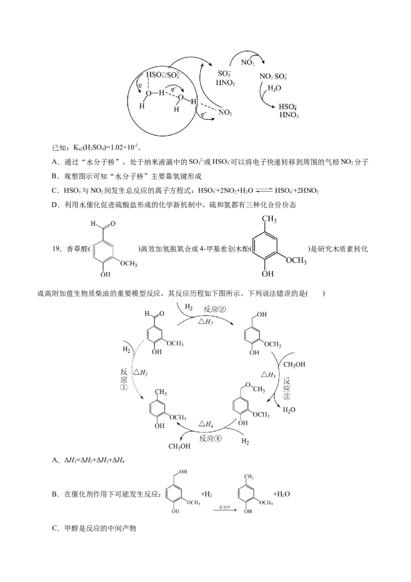 热点专项反应机理与反应过程分析（原卷版）_05高考化学_2025年新高考资料_二轮复习_上好课2025年高考化学二轮复习讲练测（新高考通用）3379109_主题三化学反应原理