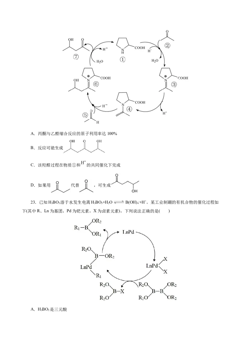 热点专项反应机理与反应过程分析（原卷版）_05高考化学_2025年新高考资料_二轮复习_上好课2025年高考化学二轮复习讲练测（新高考通用）3379109_主题三化学反应原理