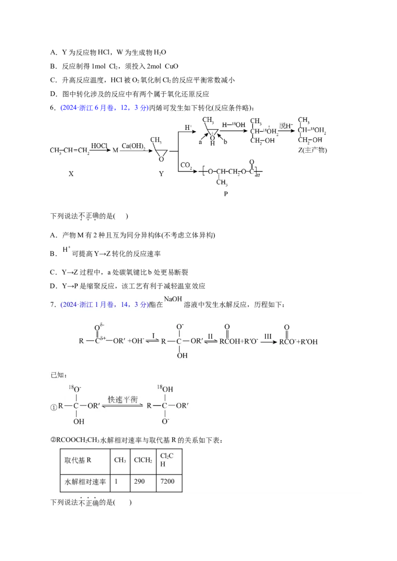 热点专项反应机理与反应过程分析（原卷版）_05高考化学_2025年新高考资料_二轮复习_上好课2025年高考化学二轮复习讲练测（新高考通用）3379109_主题三化学反应原理