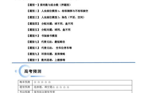 通关秘籍01排列与组合（易错点+十大题型）（解析版）-备战2024年高考数学抢分秘籍（新高考专用）_2.2025数学总复习_2024年新高考资料_5.2024三轮冲刺