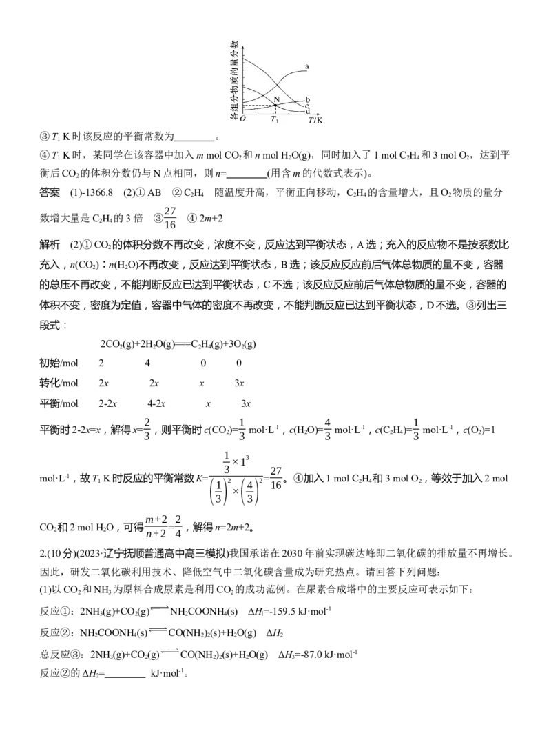 专题五　大题突破1　热化学、化学反应速率与平衡的综合分析淘宝店：红太阳资料库_05高考化学_2025年新高考资料_二轮复习_2025年高考化学大二轮_2025化学二轮复习