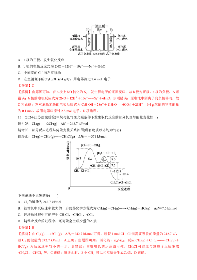 专题突破卷07化学反应与能量（一）（解析版）_05高考化学_2025年新高考资料_一轮复习_2025年高考化学一轮复习考点通关卷_2025年高考化学一轮复习考点通关卷（新高考通用）（完结）