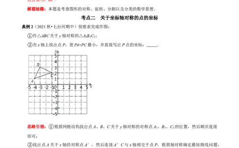 第11讲第13章轴对称核心考点及2022中考真题链接（解析版）-2022-2023学年八年级数学上册常考点（数学思想+解题技巧+专项突破+精准提升）（人教版）_初中数学人教版_8上-初中数学人教版