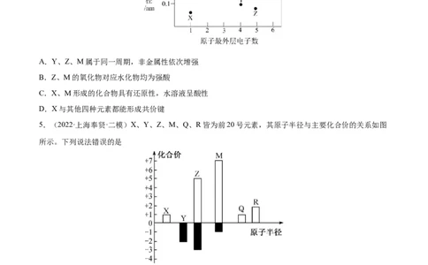专题讲座（五）&ldquo;位-构-性&rdquo;综合推断题的解题方法（练）-2023年高考化学一轮复习讲练测（全国通用）（原卷版）_05高考化学_通用版（老高考）复习资料_2023年复习资料_一轮复习