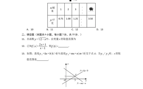 第19章一次函数过关测试卷（学生版）_初中数学_八年级数学下册（人教版）_知识解读与题型专练-V14_2025版
