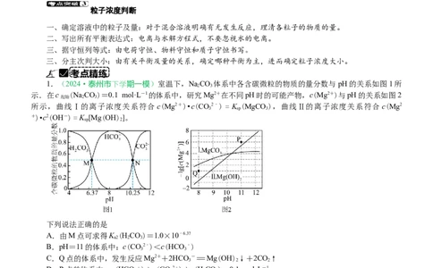 微专题突破09化学反应原理透视（学案）（学生版）_05高考化学_2025年新高考资料_二轮复习_2025年高考化学二轮复习重点微专题突破学案（新高考专用）3419182