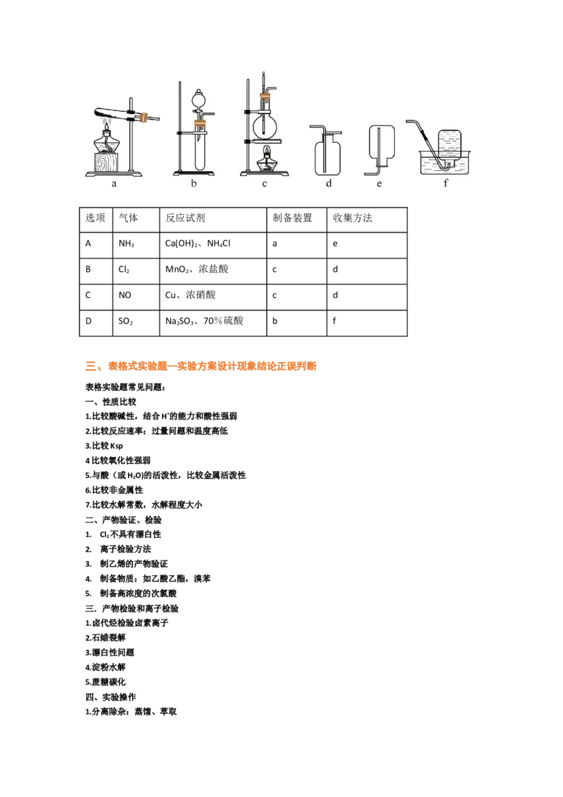 专题八化学实验基础（考点剖析）-高考引领教学2023年高考化学二轮针对性复习方案（原卷版）_05高考化学_通用版（老高考）复习资料_2023年复习资料_二轮复习
