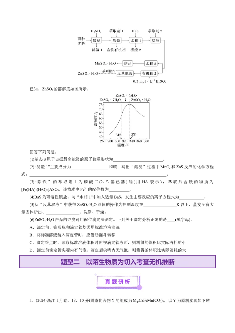 热点专项陌生元素及其化合物性质探究分析（原卷版）_05高考化学_2025年新高考资料_二轮复习_上好课2025年高考化学二轮复习讲练测（新高考通用）3379109_主题二元素及其化合物