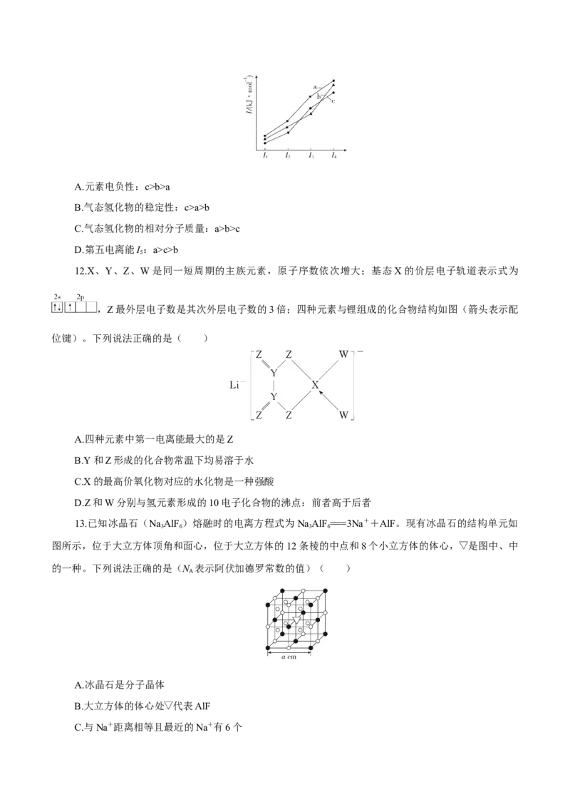 专题十能力提升检测卷（测）-2023年高考化学一轮复习讲练测（新教材新高考）（原卷版）_05高考化学_新高考复习资料_2023年新高考资料_一轮复习