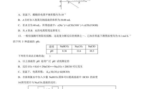 专题八能力提升检测卷（测）-2023年高考化学一轮复习讲练测（新教材新高考）（原卷版）_05高考化学_新高考复习资料_2023年新高考资料_一轮复习