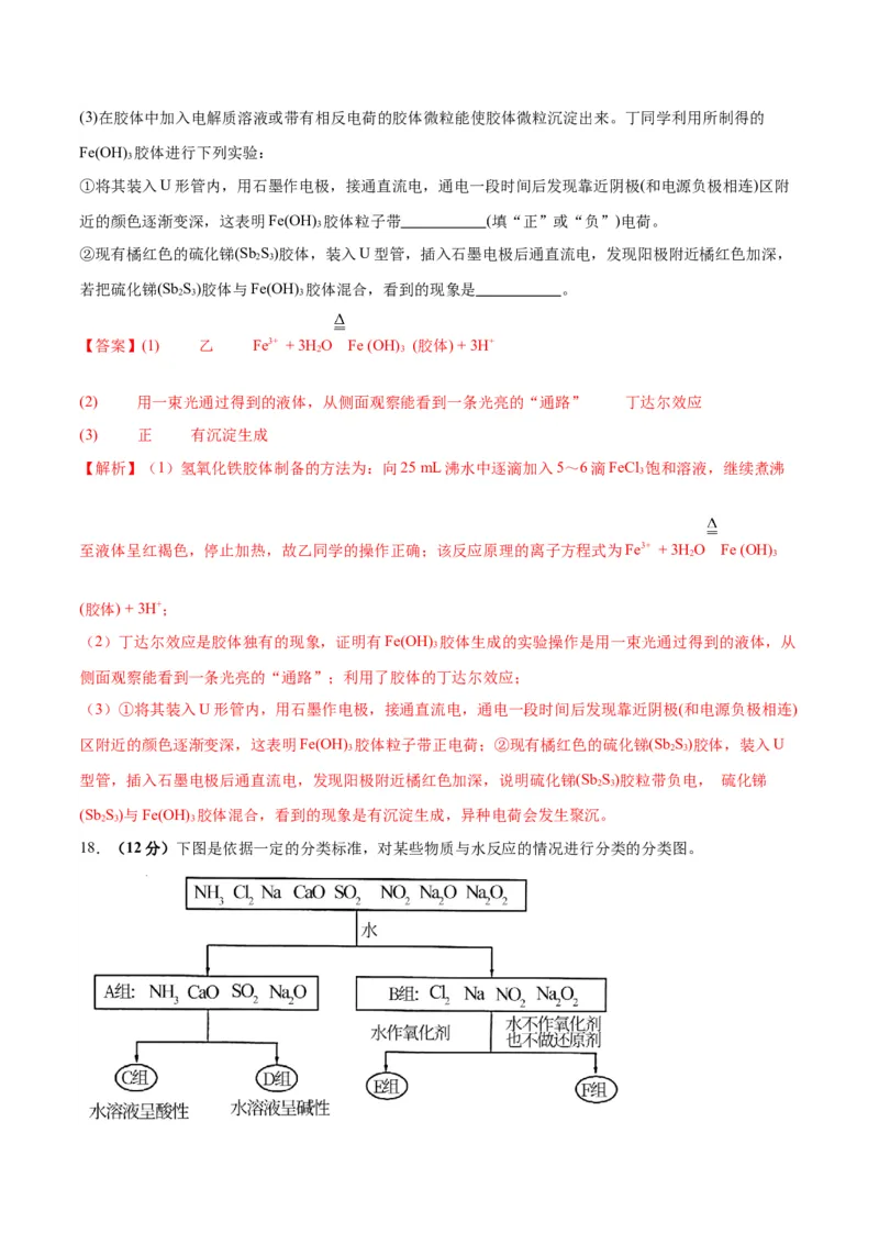 专题突破卷02&nbsp;化学物质及其变化-2024年高考化学一轮复习考点通关卷（新教材新高考）（解析版）_05高考化学_2024年新高考资料_1.2024一轮复习