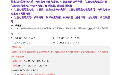 专题6.2考前必做30题之勾股定理小题培优提升（压轴篇，八下人教）-2023复习备考（解析版）人教版_初中数学人教版_八年级数学下册_保存转存之后查看(1)_旧版-可参考_06习题试卷