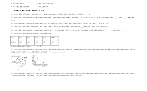 单元测试第十章　数据的收集、整理与描述（夯实基础培优卷）（考试版）_初中数学人教版_7下-初中数学人教版_7下-初中数学人教版（旧版）赠送_06习题试卷_2单元测试