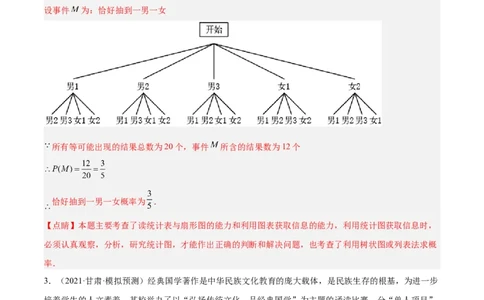 培优专题22统计与概率的综合应用-解析版_初中数学人教版_9下-初中数学人教版_07专项讲练_核心考点突破2022-2023学年九年级数学精选专题培优讲与练（人教版）